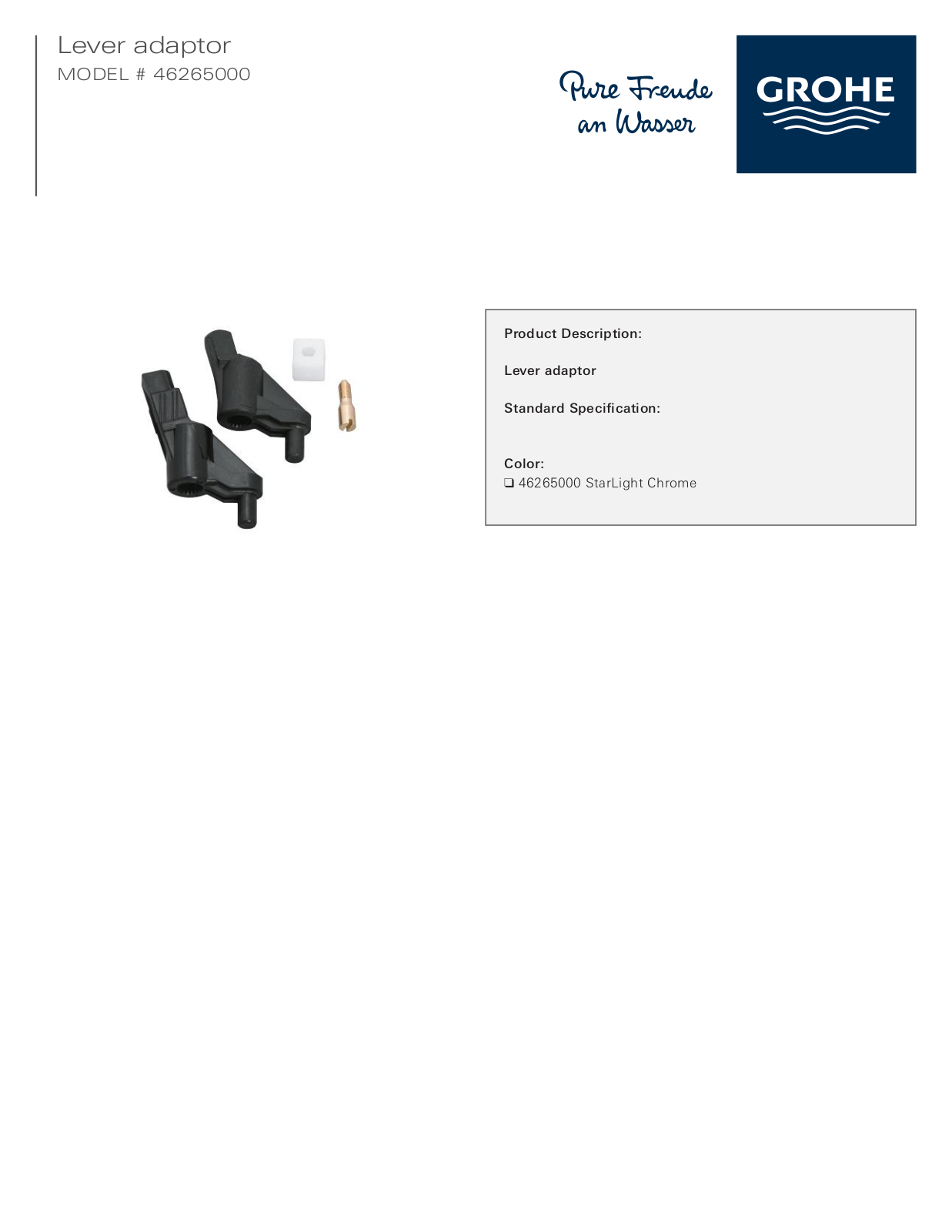 GROHE GRH1431 Specifications - ManualMachine.com