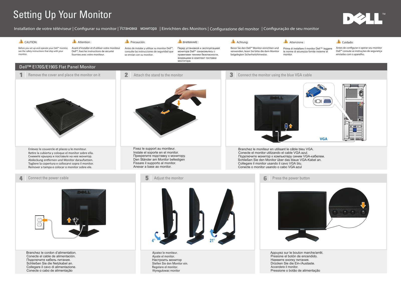 Dell E170S, E190S User Manual