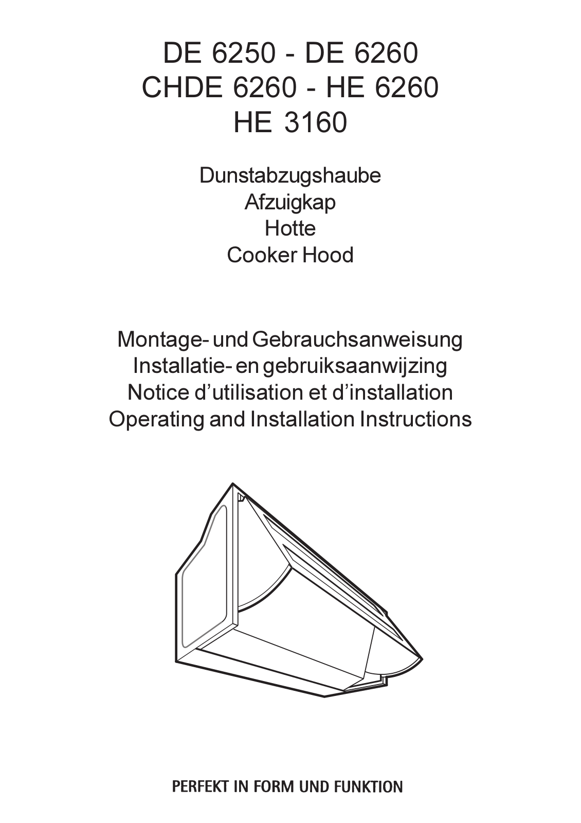 Aeg de 6250, de 6260, chde 6260, he 6260, he 3160 User Manual