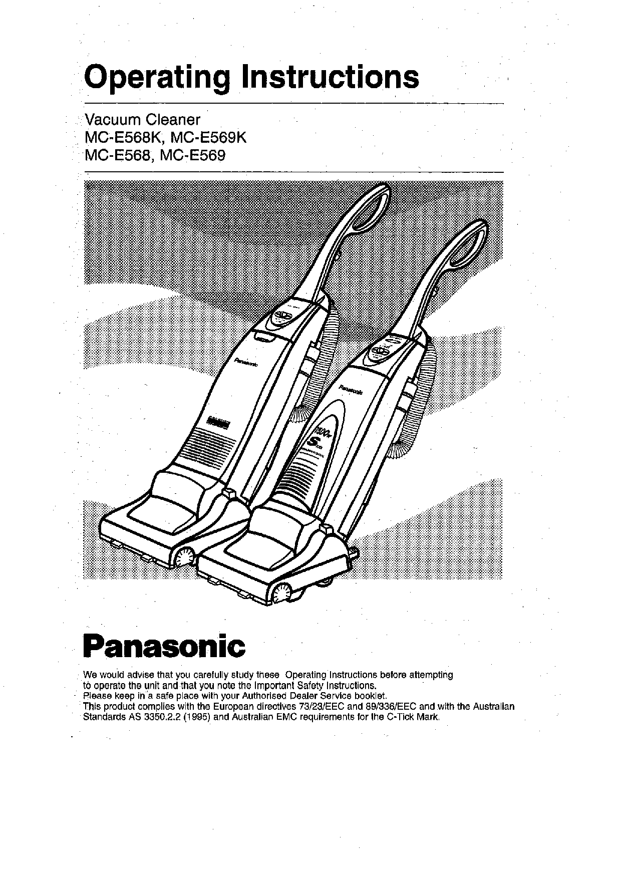 Panasonic MC-E569 User Manual