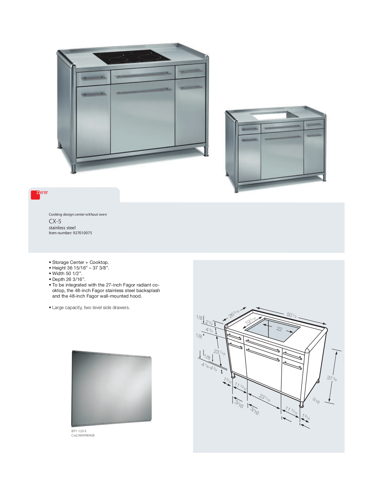 Fagor CX-5 DATASHEET