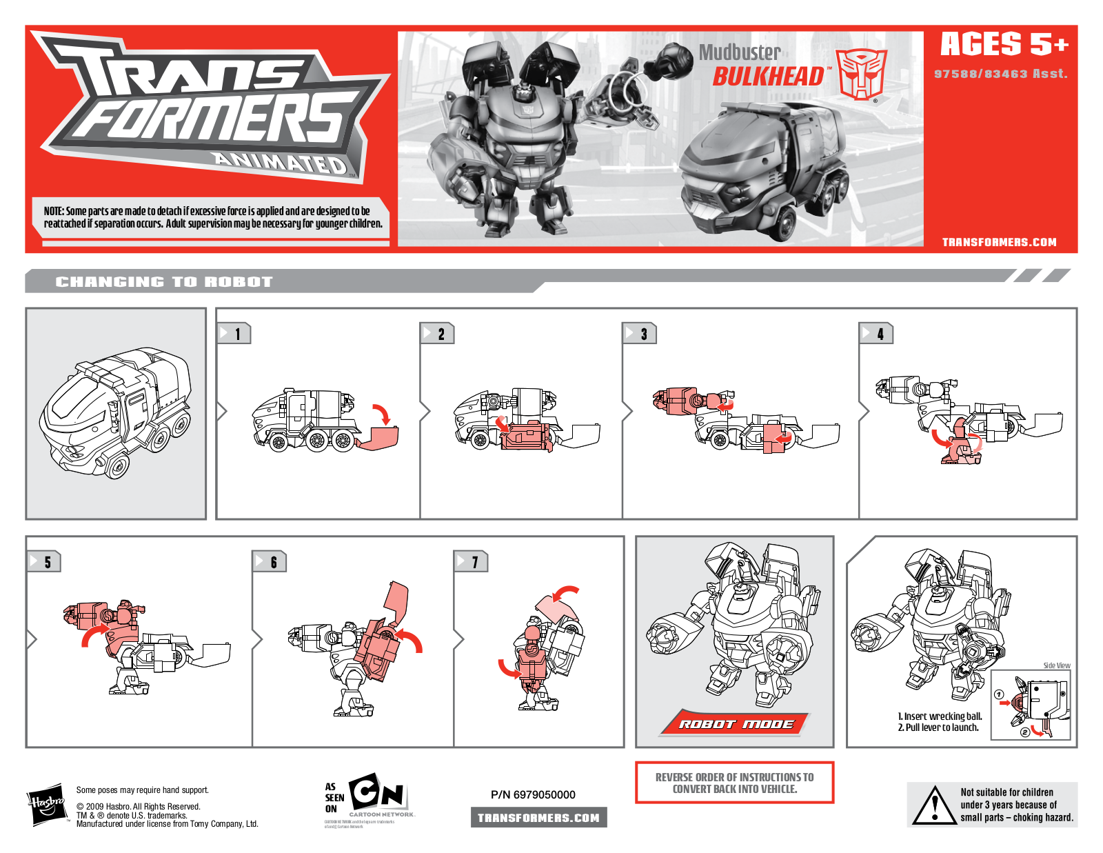 Hasbro TRANSFORMERS ANIMATED MUDBUSTER BULKHEAD User Manual