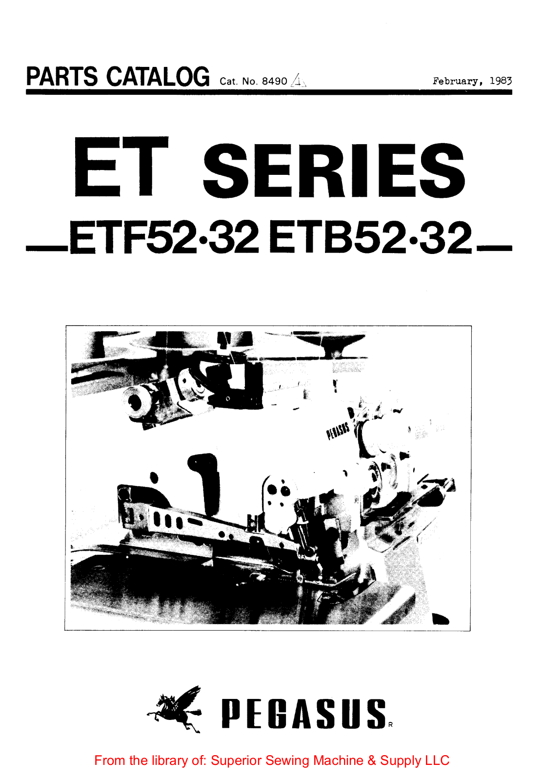 Pegasus ETF52-32, ETB52-32 User Manual - ManualMachine.com