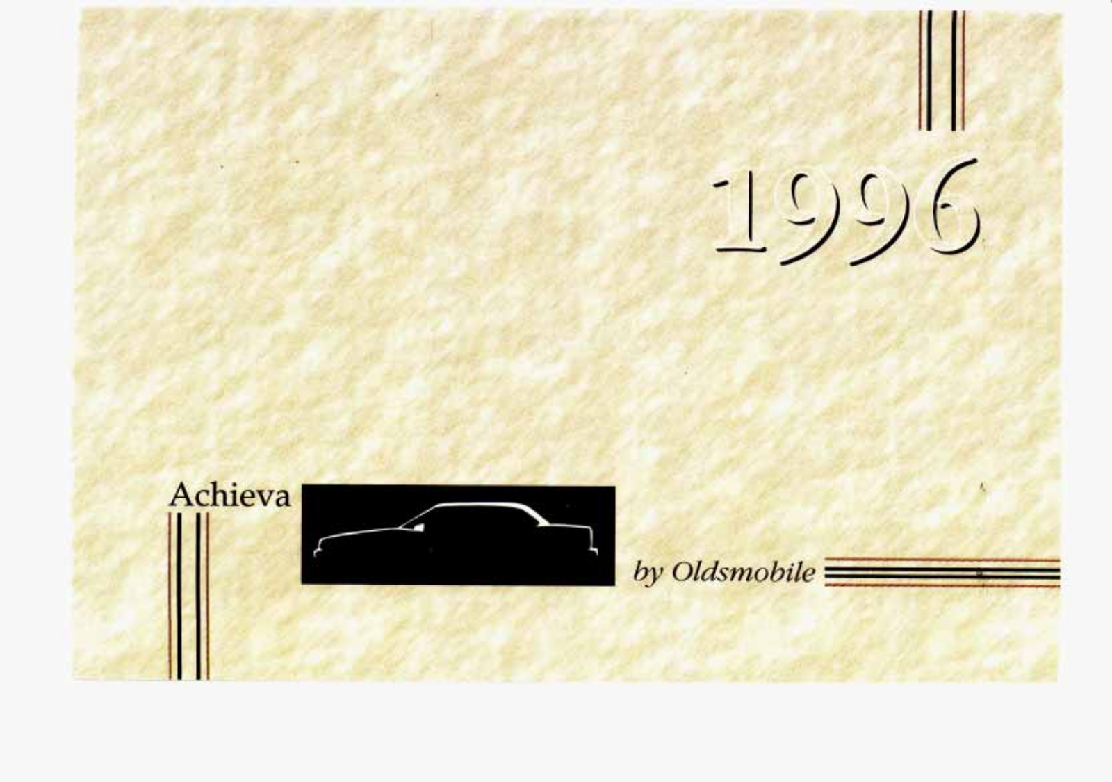 Oldsmobile ACHIEVA 1996 Owner Manual