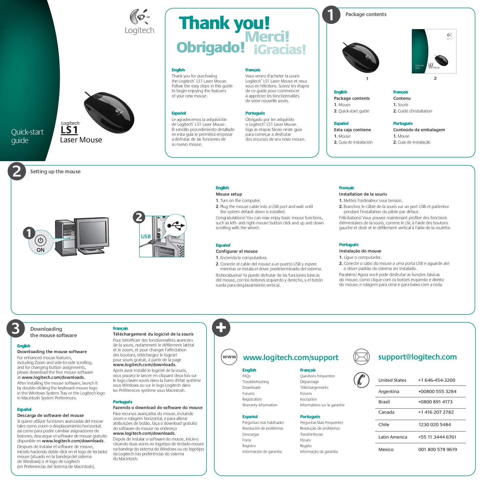 LOGITECH LS1 LASER MOUSE User Manual