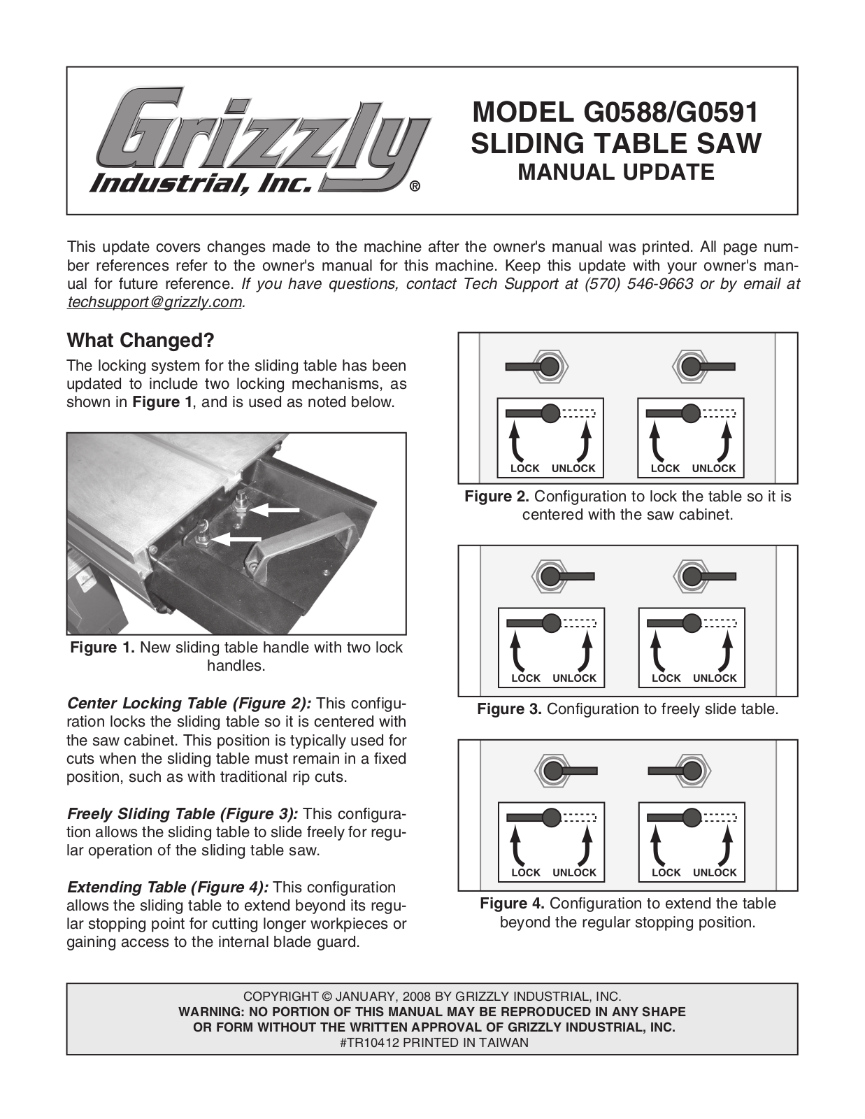 Grizzly G0588, G0591 User Manual