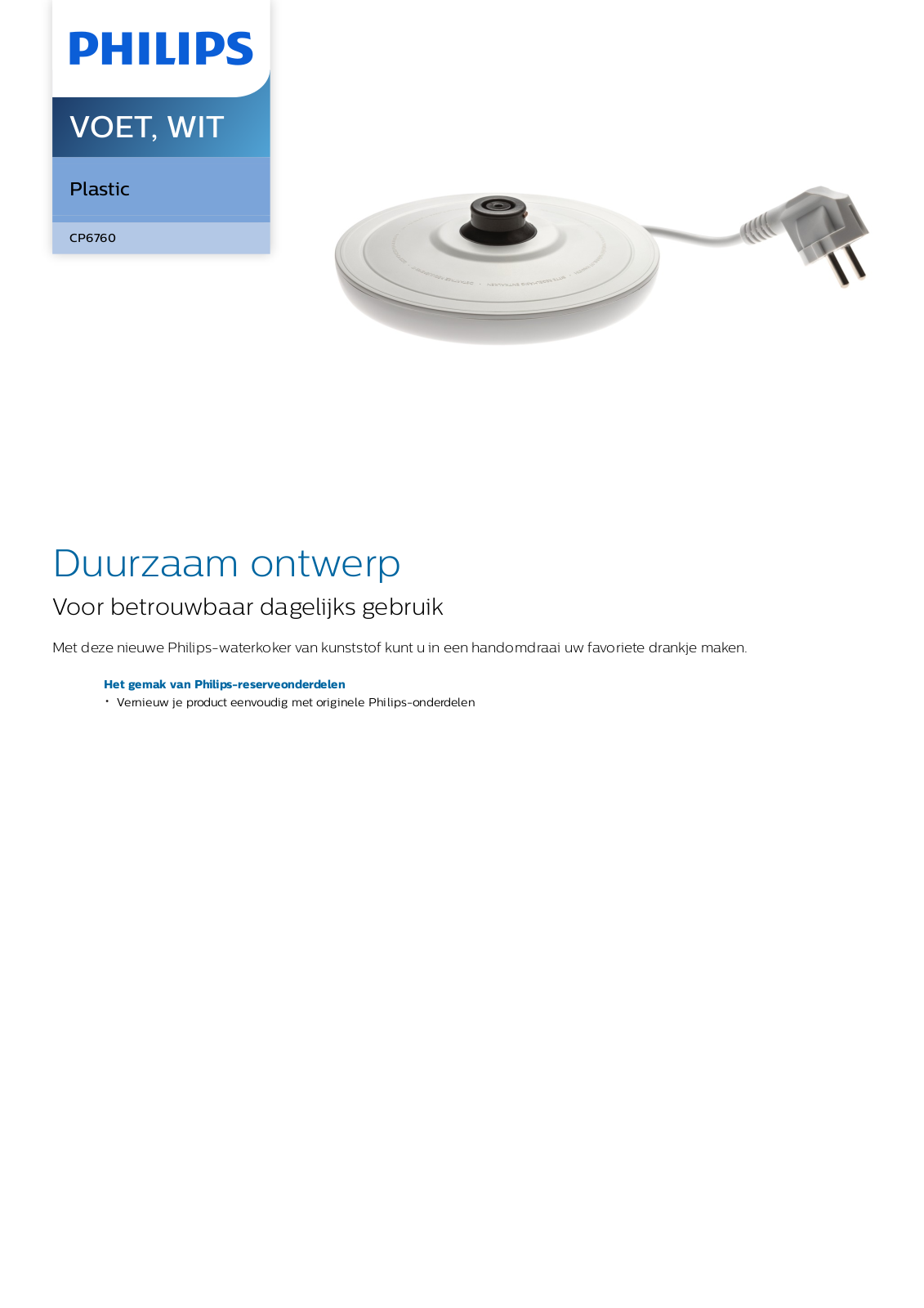 Philips CP6760/01 Leaflet - ManualMachine.com