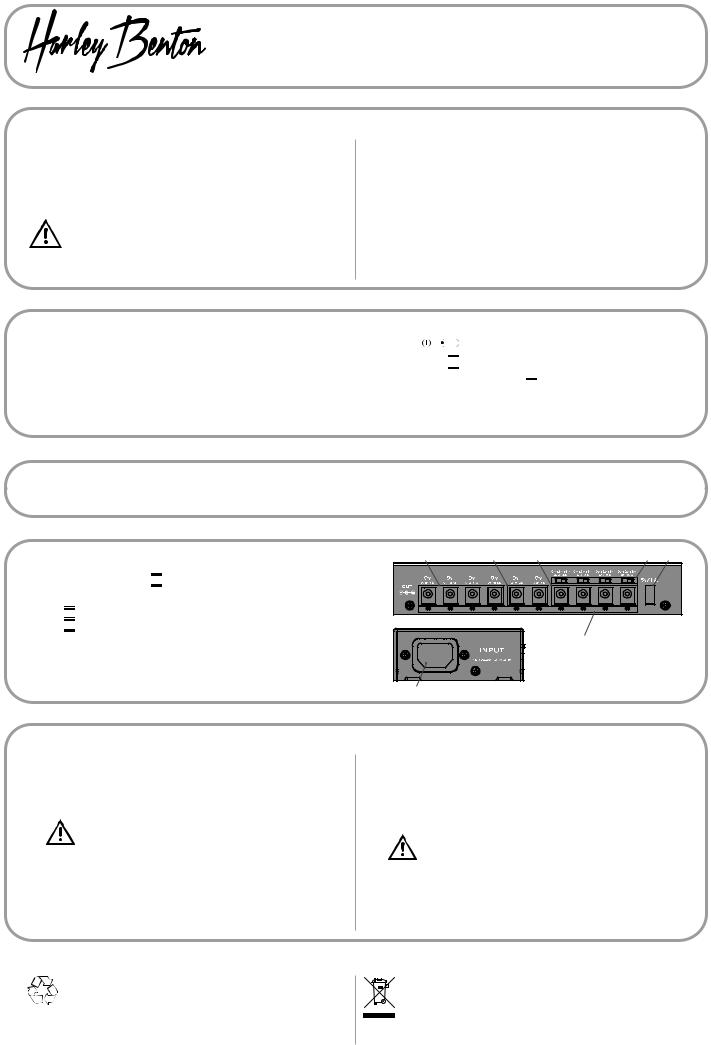 Thomann PowerPlant ISO-10AC Pro Quick Start Guide