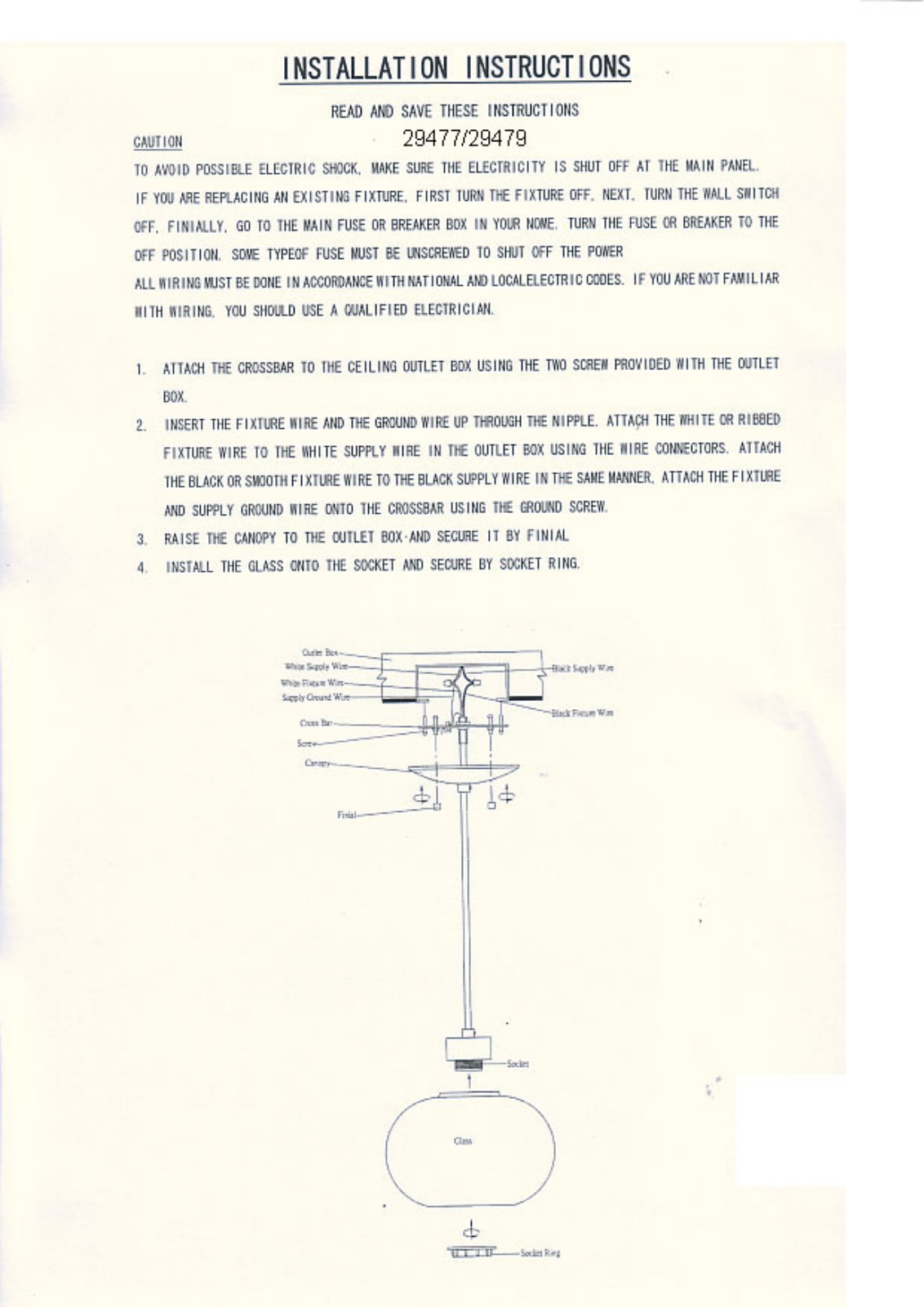 Triarch 29477, 29479 User Manual