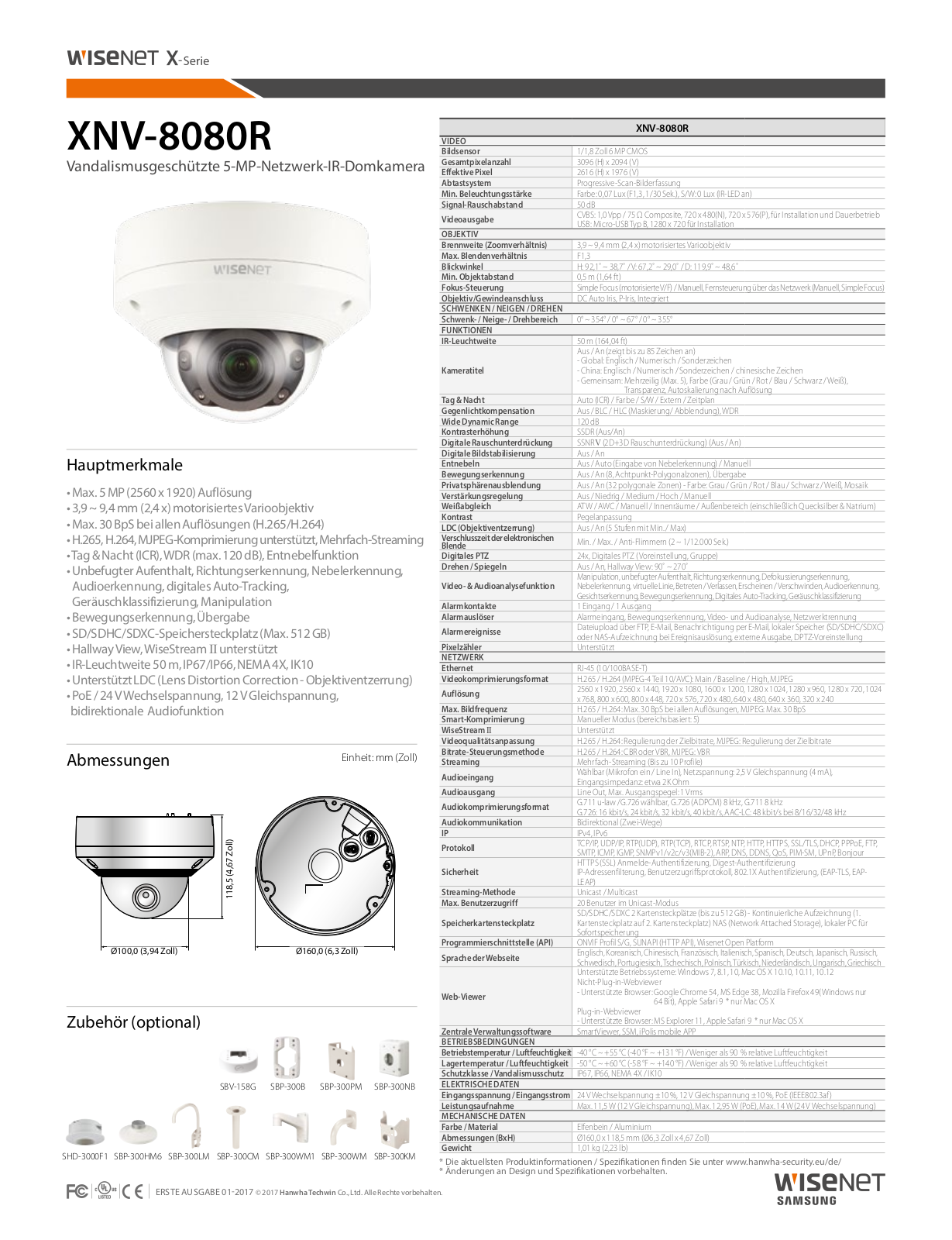 Hanwha Techwin XNV-8080R User Manual