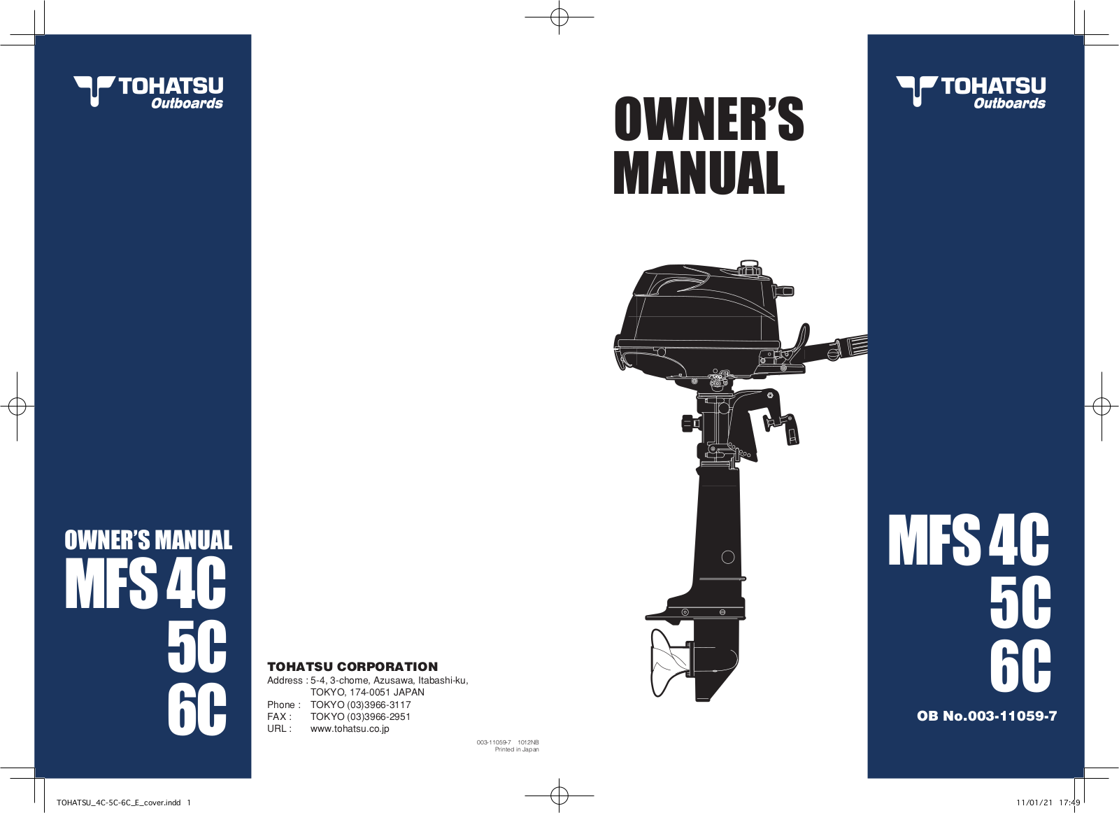 Tohatsu MFS 4C, MFS 5C, MFS 6C User Manual