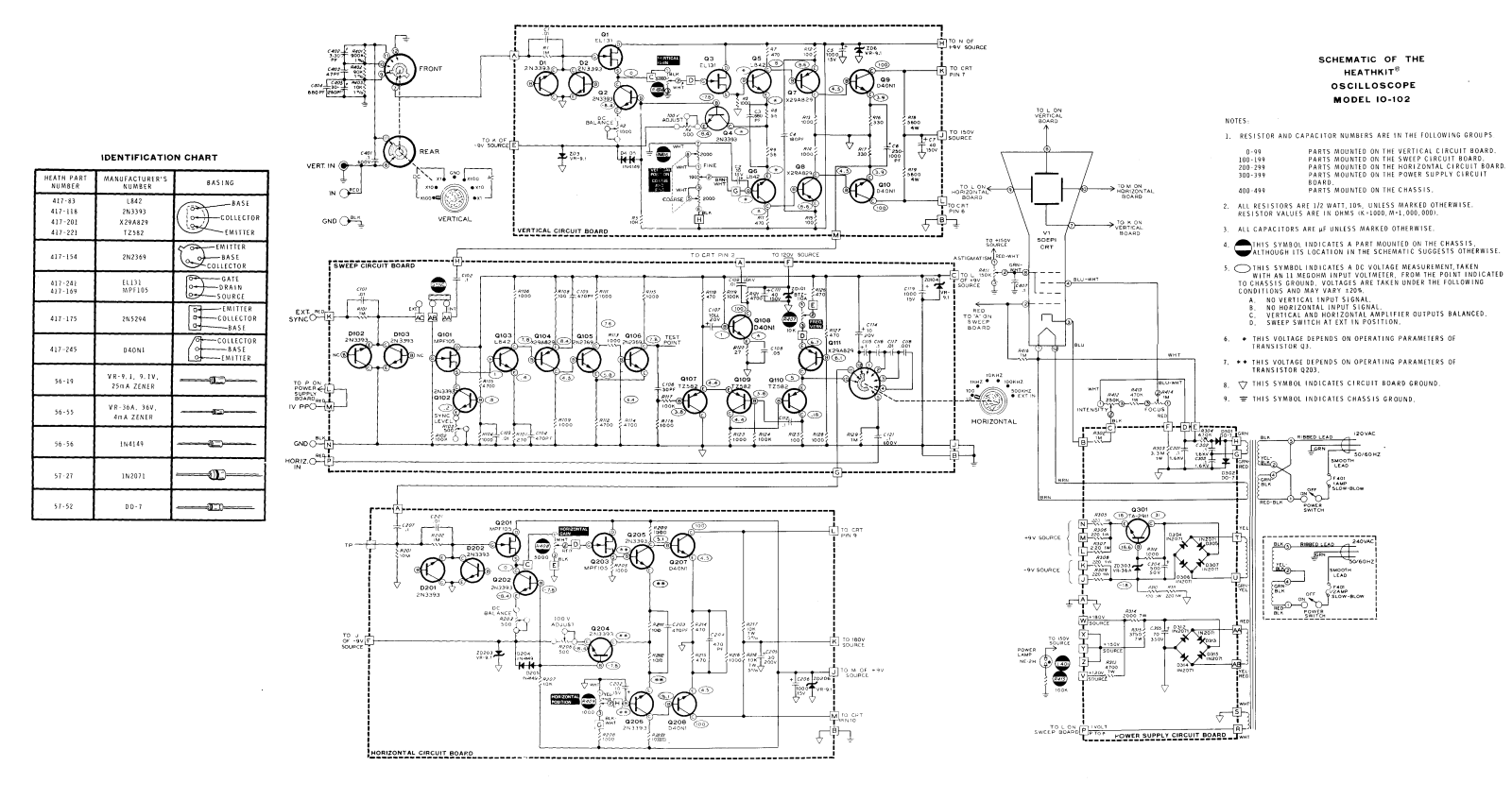 Heath Company IO-102 Schematic