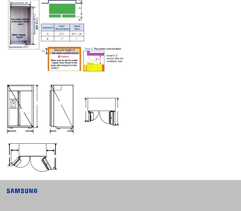 Samsung RS27FDBTNSR Specification Sheet