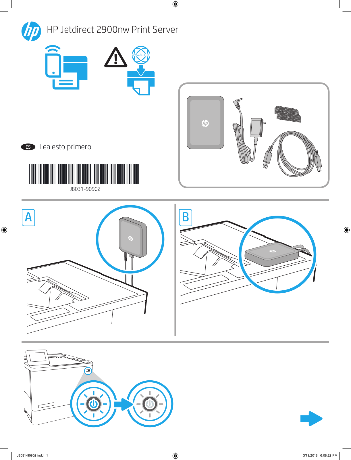 HP Jetdirect 2900nw Installation Guide