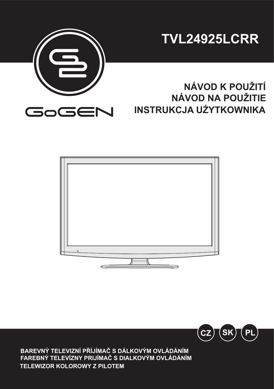 GoGEN TVL 24925 LCRR User Manual