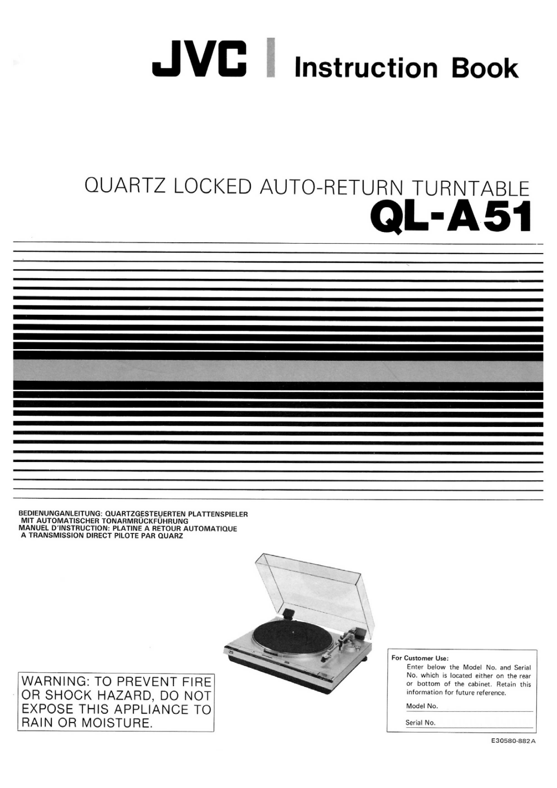 Jvc QL-A51 Owners Manual