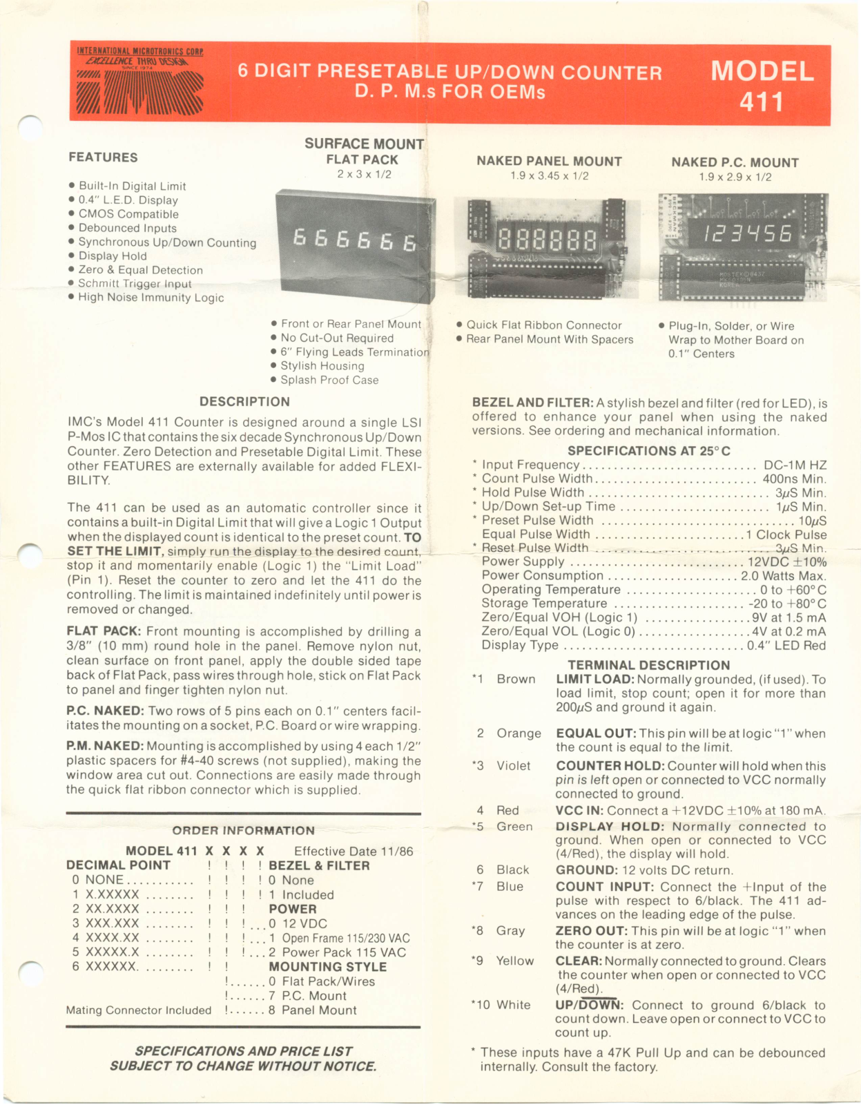 IMC 411 schematic