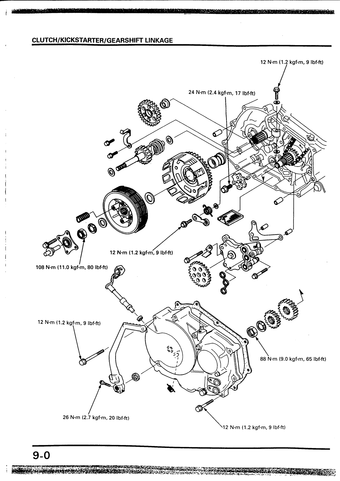 Honda XR400, XR250 Service Manual cap 9-10-11 1di2