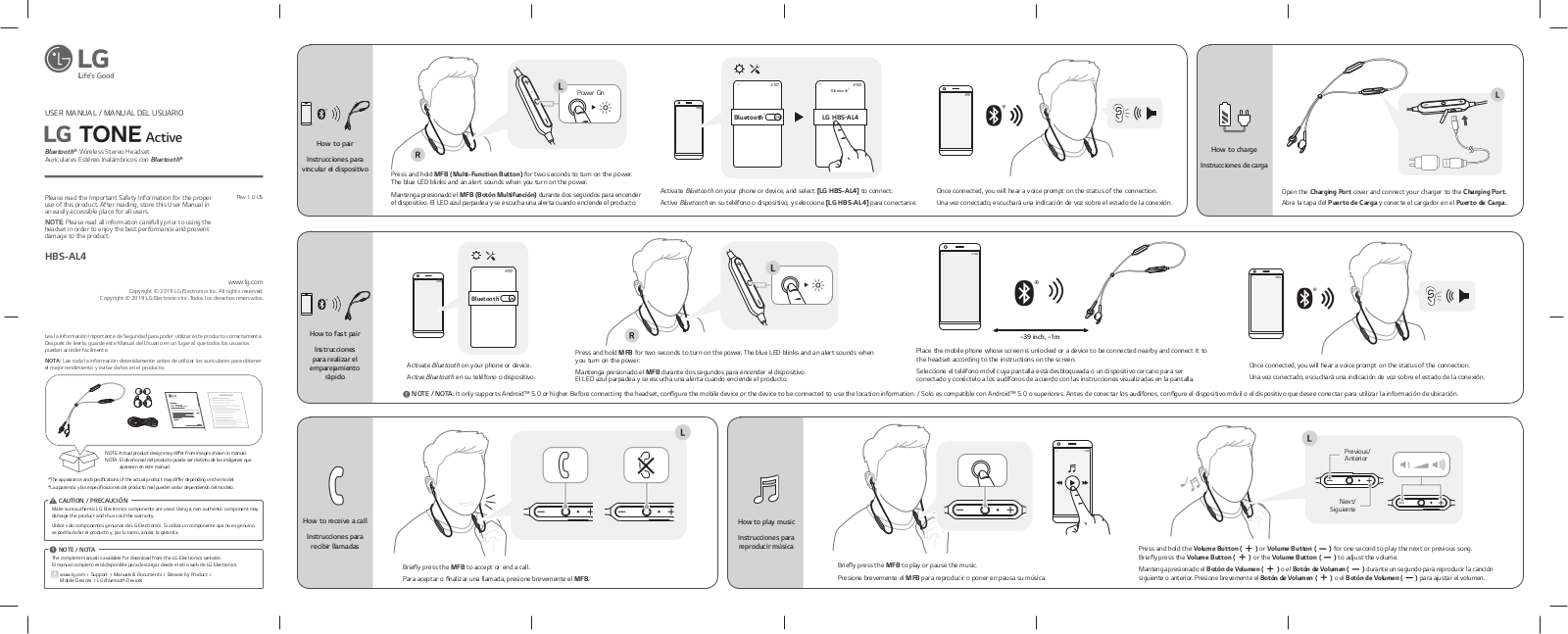 LG HBSAL4 User Manual