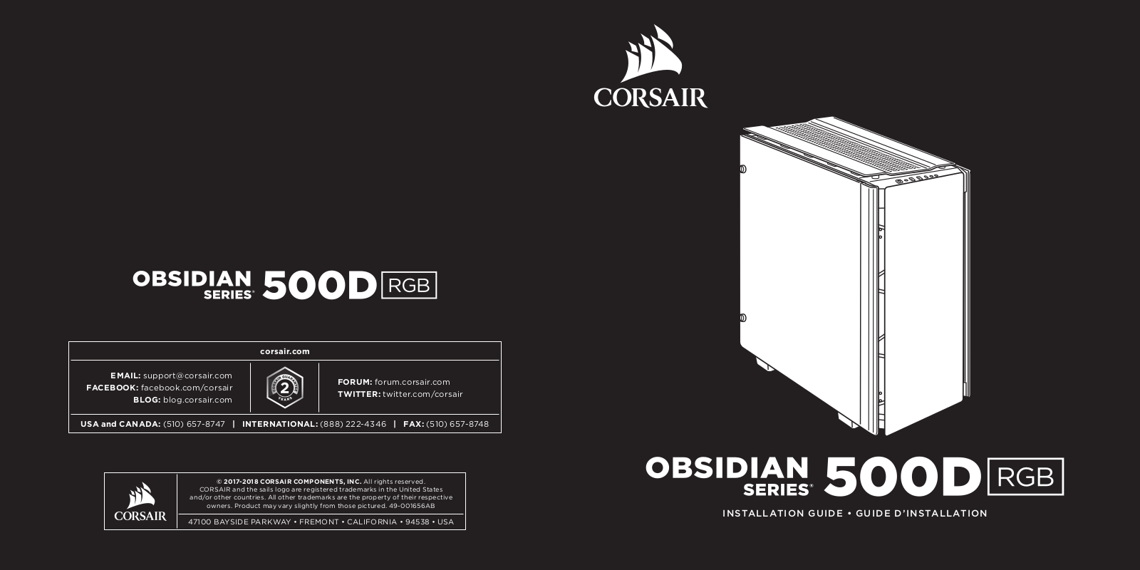 Corsair CC-9011139-WW User Manual