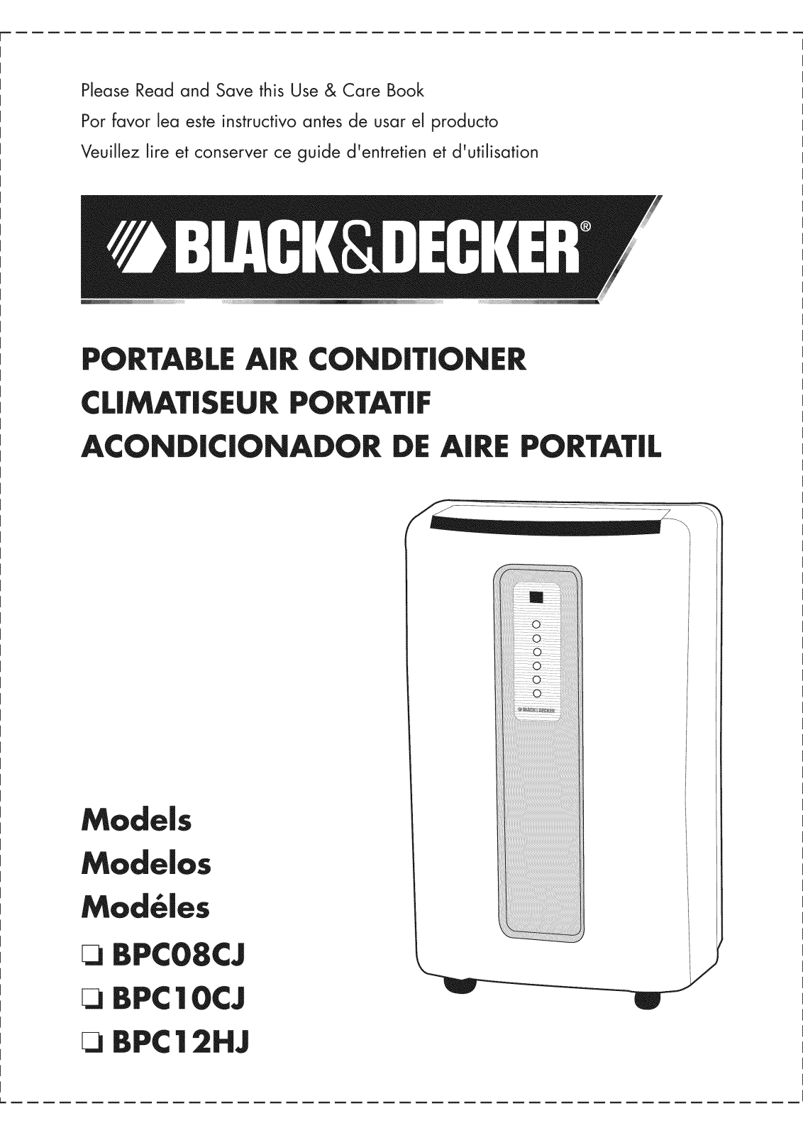 Black & Decker BPC12HJ, BPC10CJ, BPC08CJ Owner’s Manual