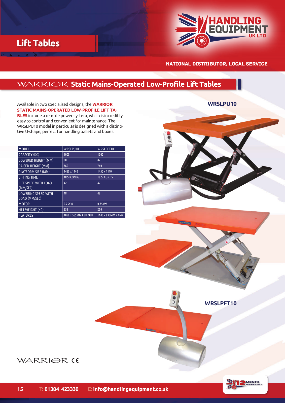 Warrior WRSLPU10, WRSLPFT10 User guide - ManualMachine.com