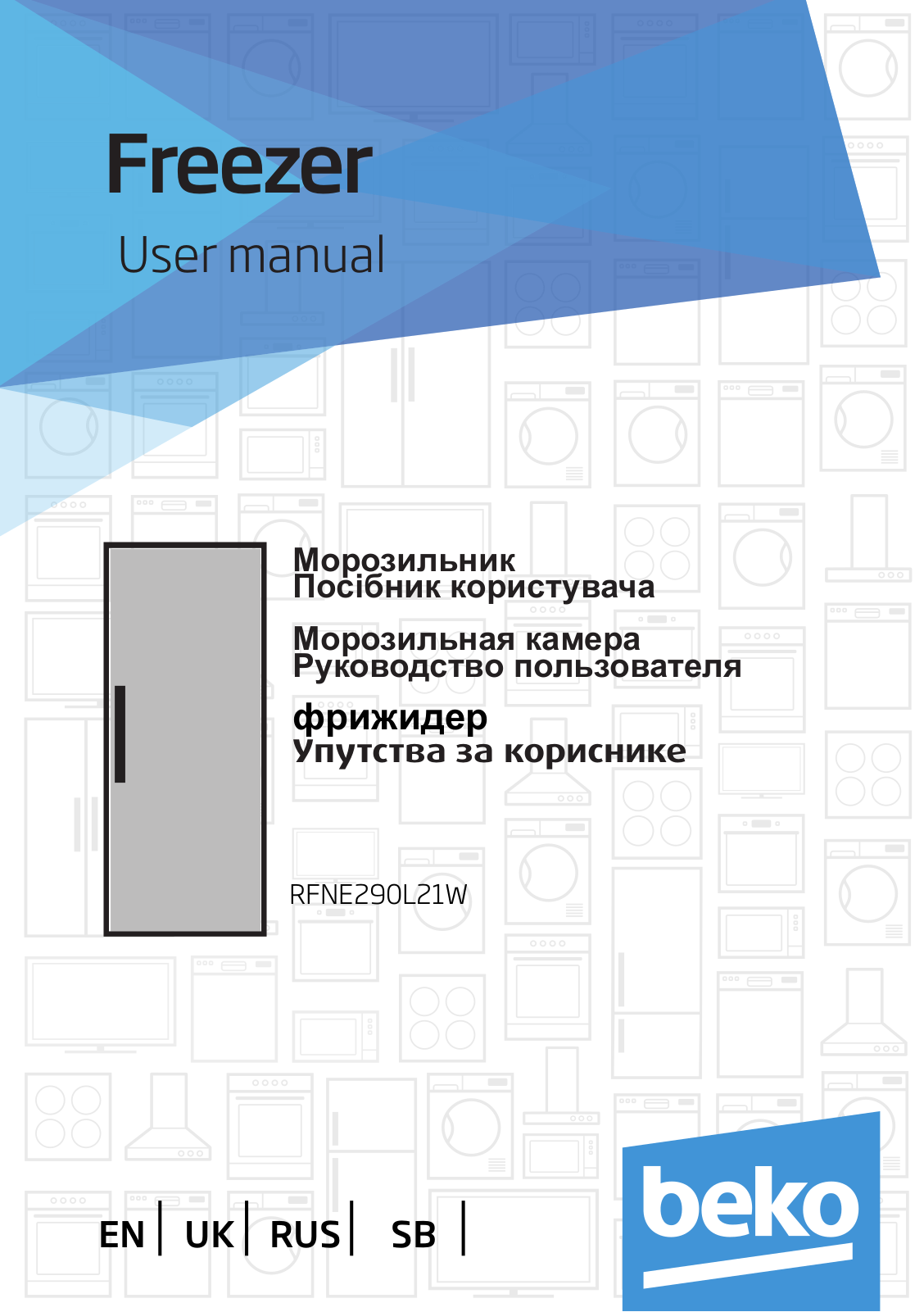 Beko RFNE290L21W User manual