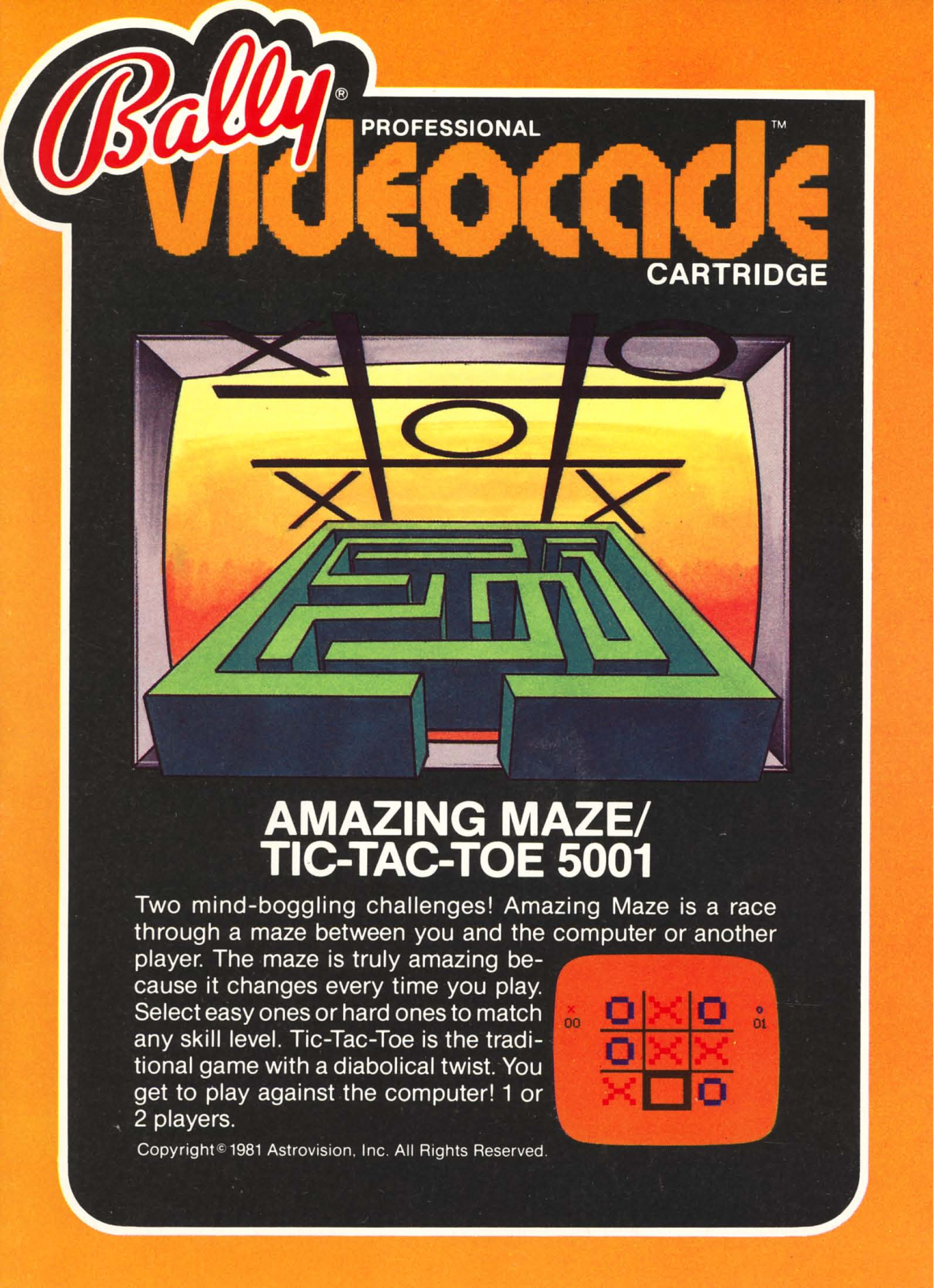 Astrovision Amazing Maze   Tic-Tac-Toe User guide