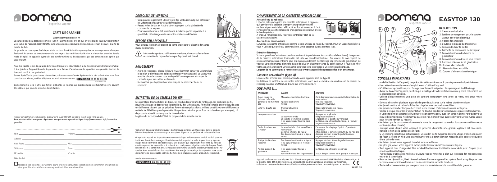 DOMENA EASYTOP130 User Manual