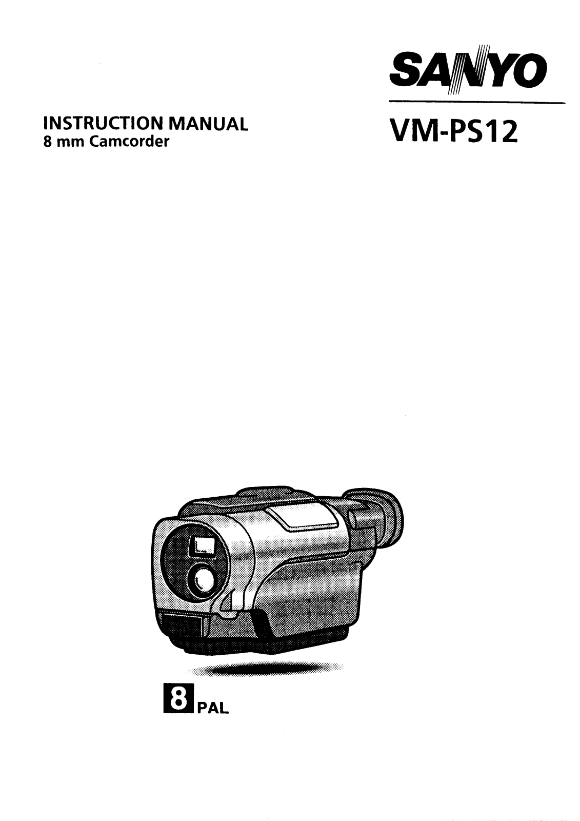 Sanyo VM-PS12 Instruction Manual