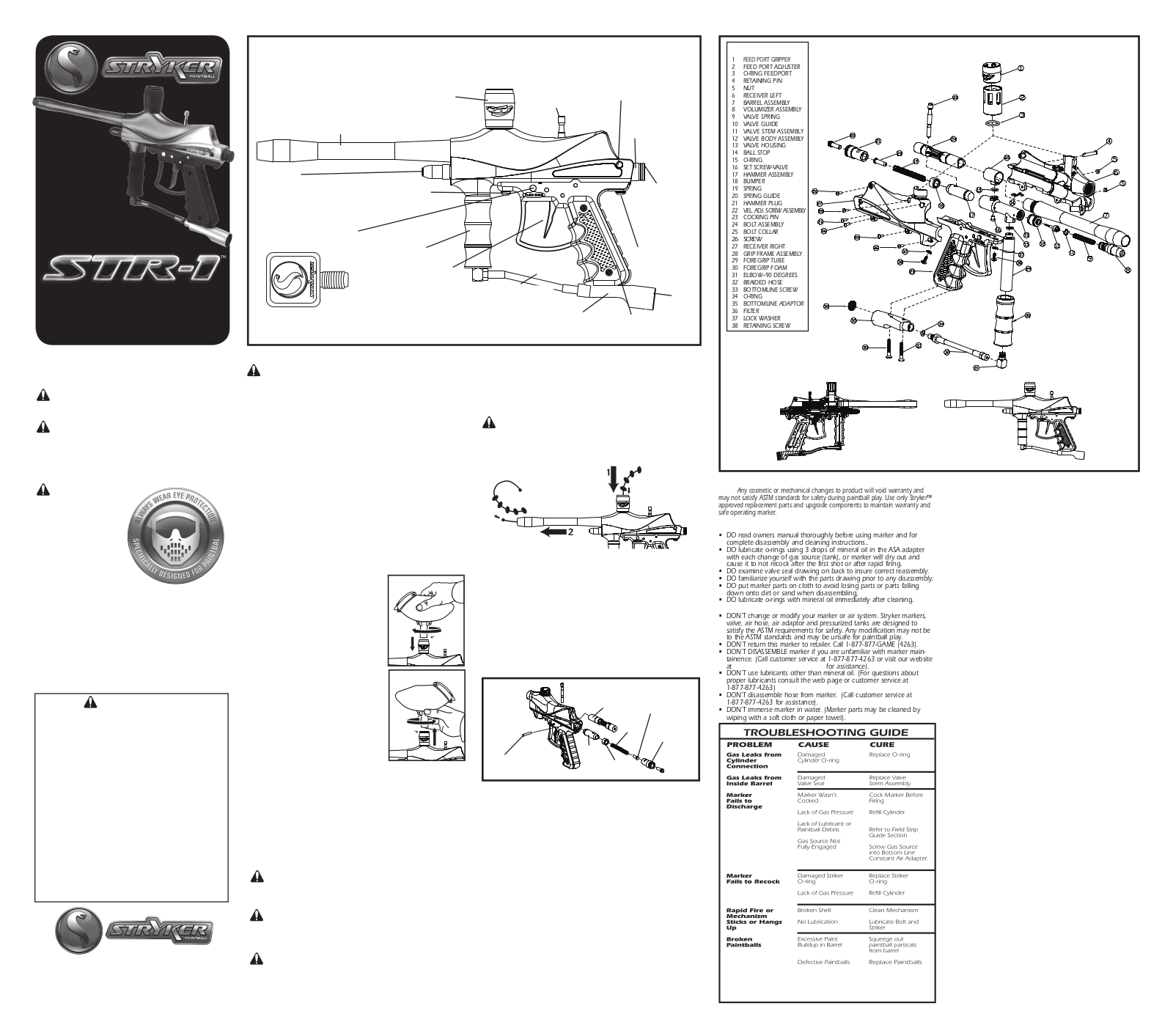 Stryker STR 1 User Manual