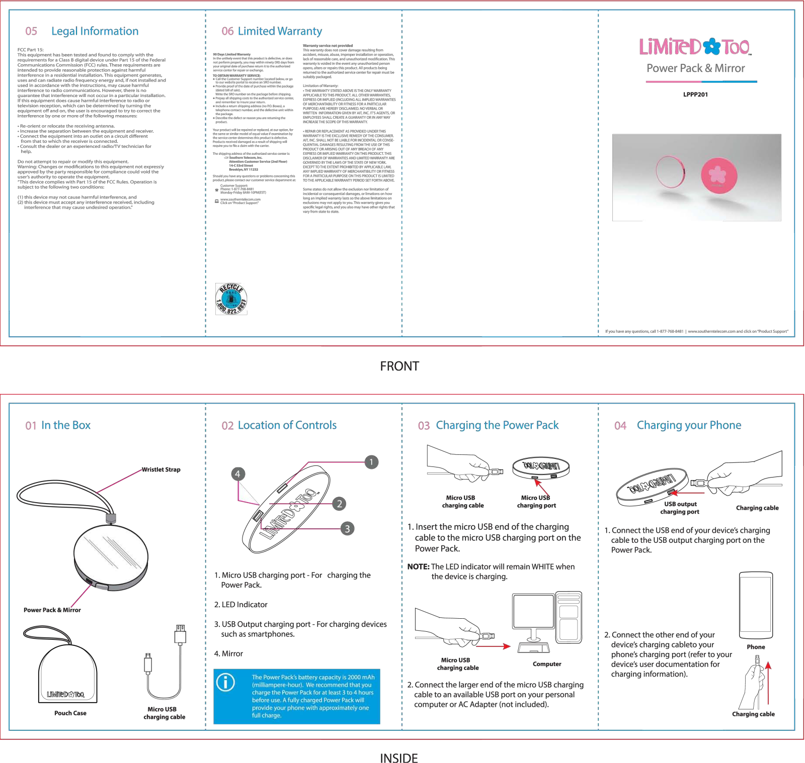 Limited TOO LPPP201 User Manual