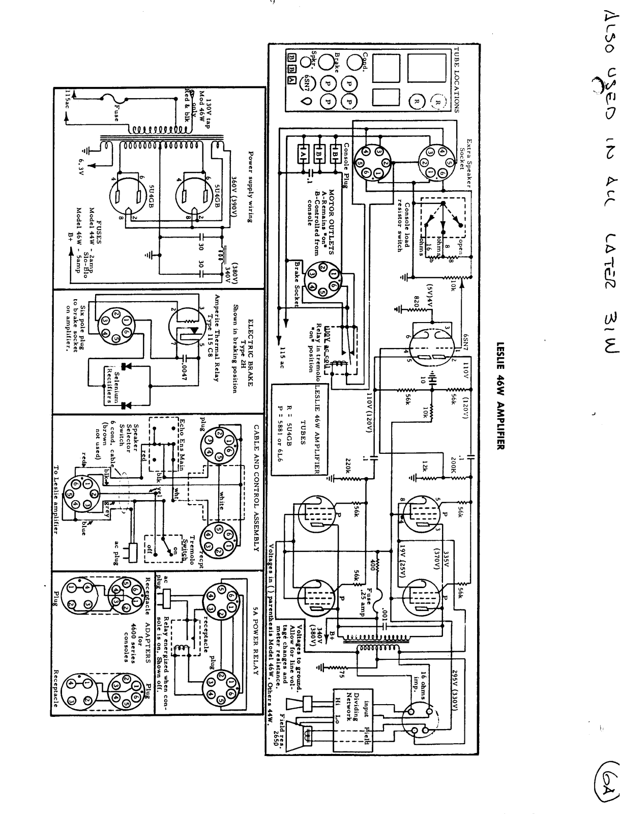 Leslie 46w schematic