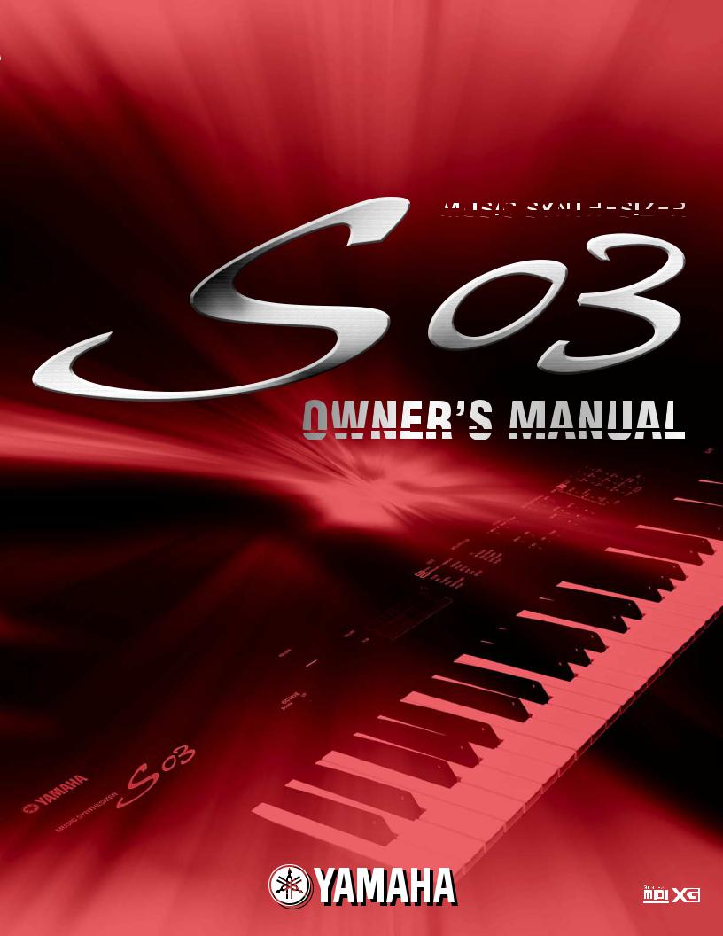 Yamaha S03 User Manual