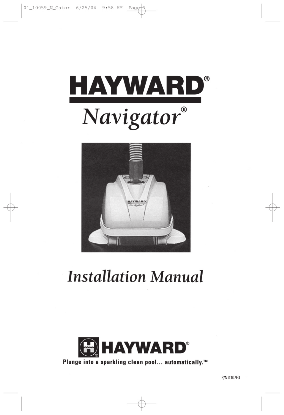 HAYWARD Navigator installation Guide