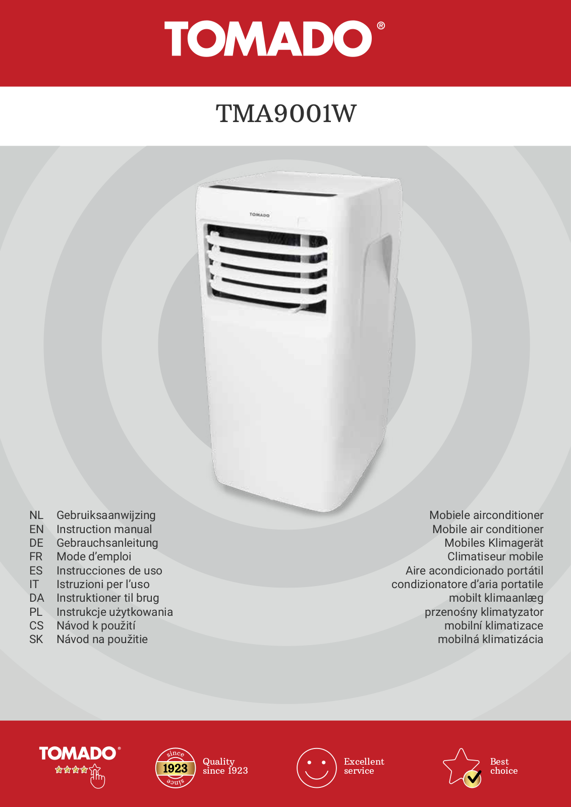 Tomado TMA9001W User guide - ManualMachine.com