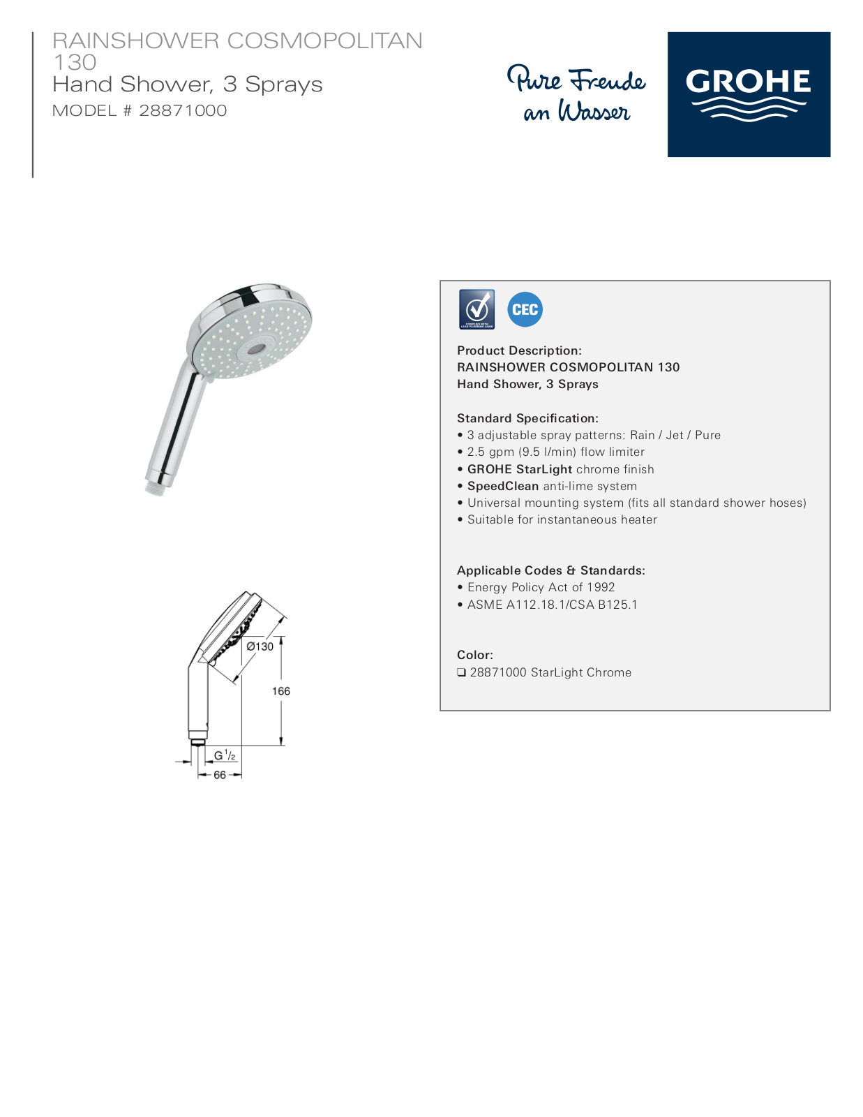GROHE GRH2361 Specifications - ManualMachine.com
