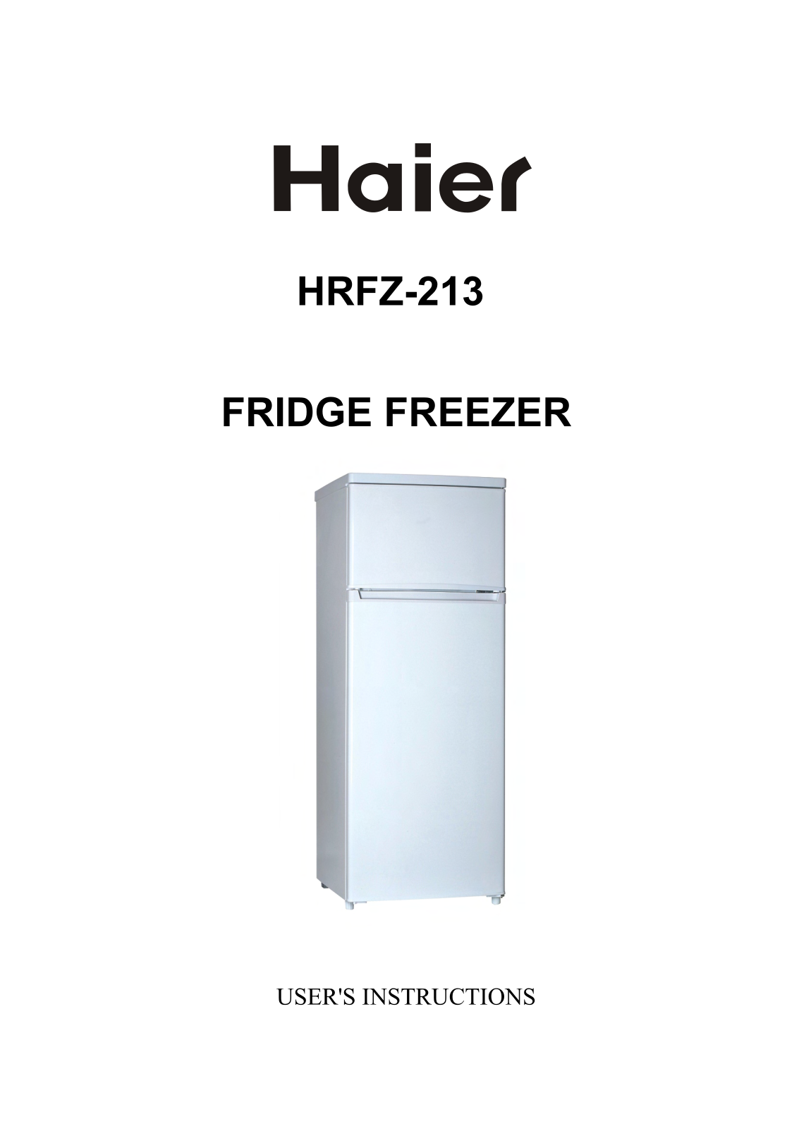 Haier HRFZ-213 User Manual