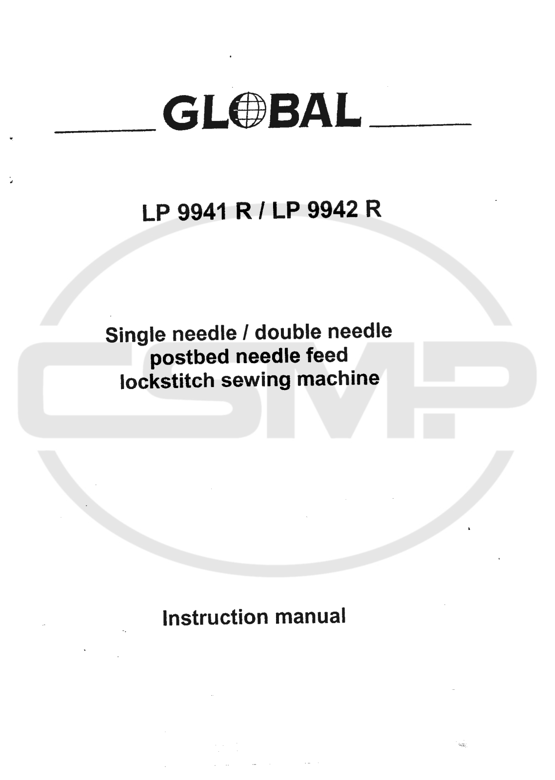 Global LP9942R Parts Book