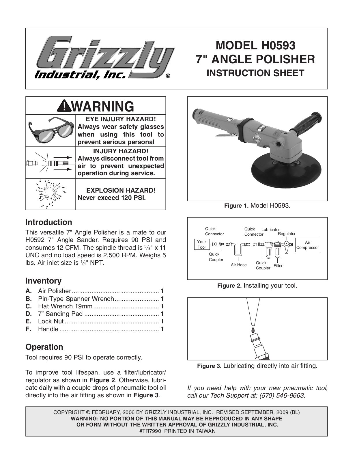 Grizzly H0593 User Manual