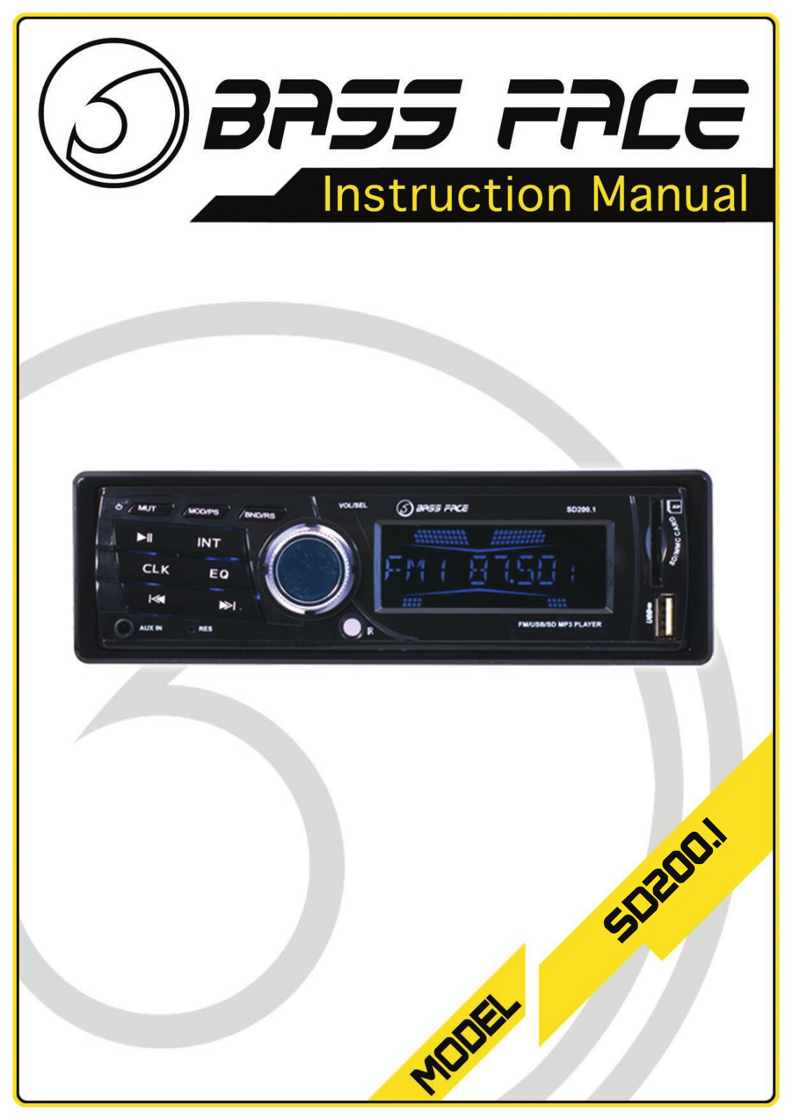 Bass Face SD200.1 Instruction - ManualMachine.com