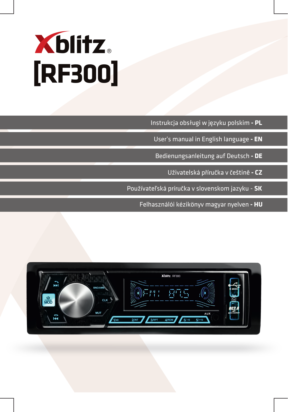 XBLITZ RF300 User guide - ManualMachine.com