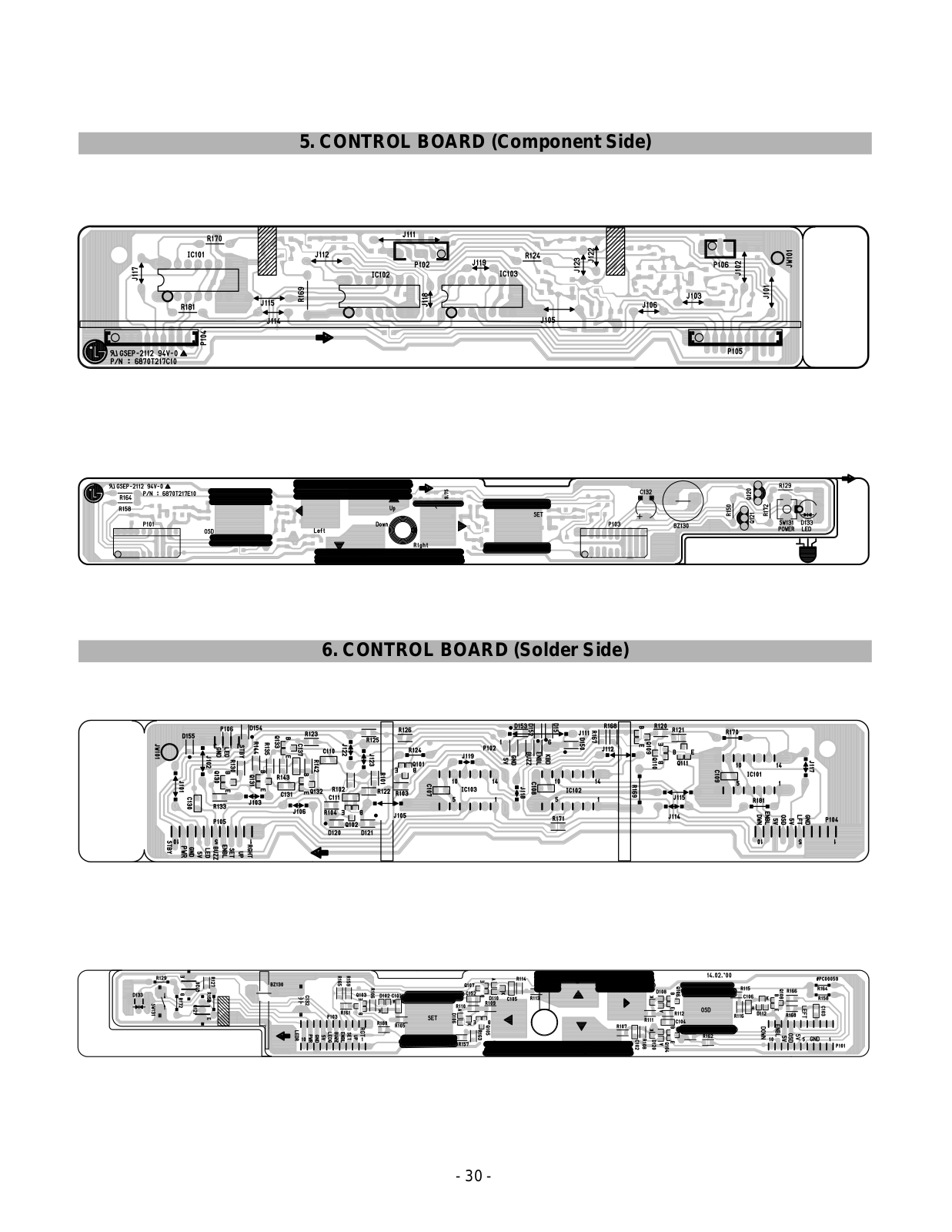 LG 795FT, FB795CQ CONTROL BOARD