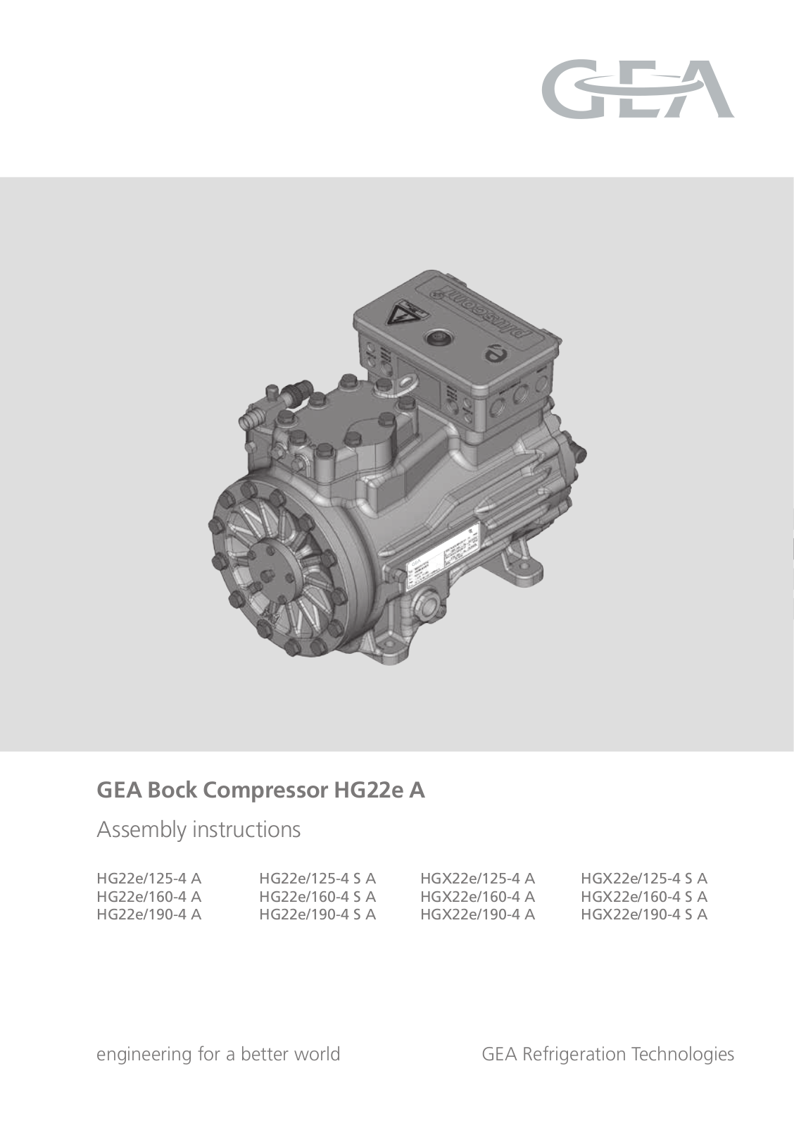 GEA Bock HG22eA User Manual