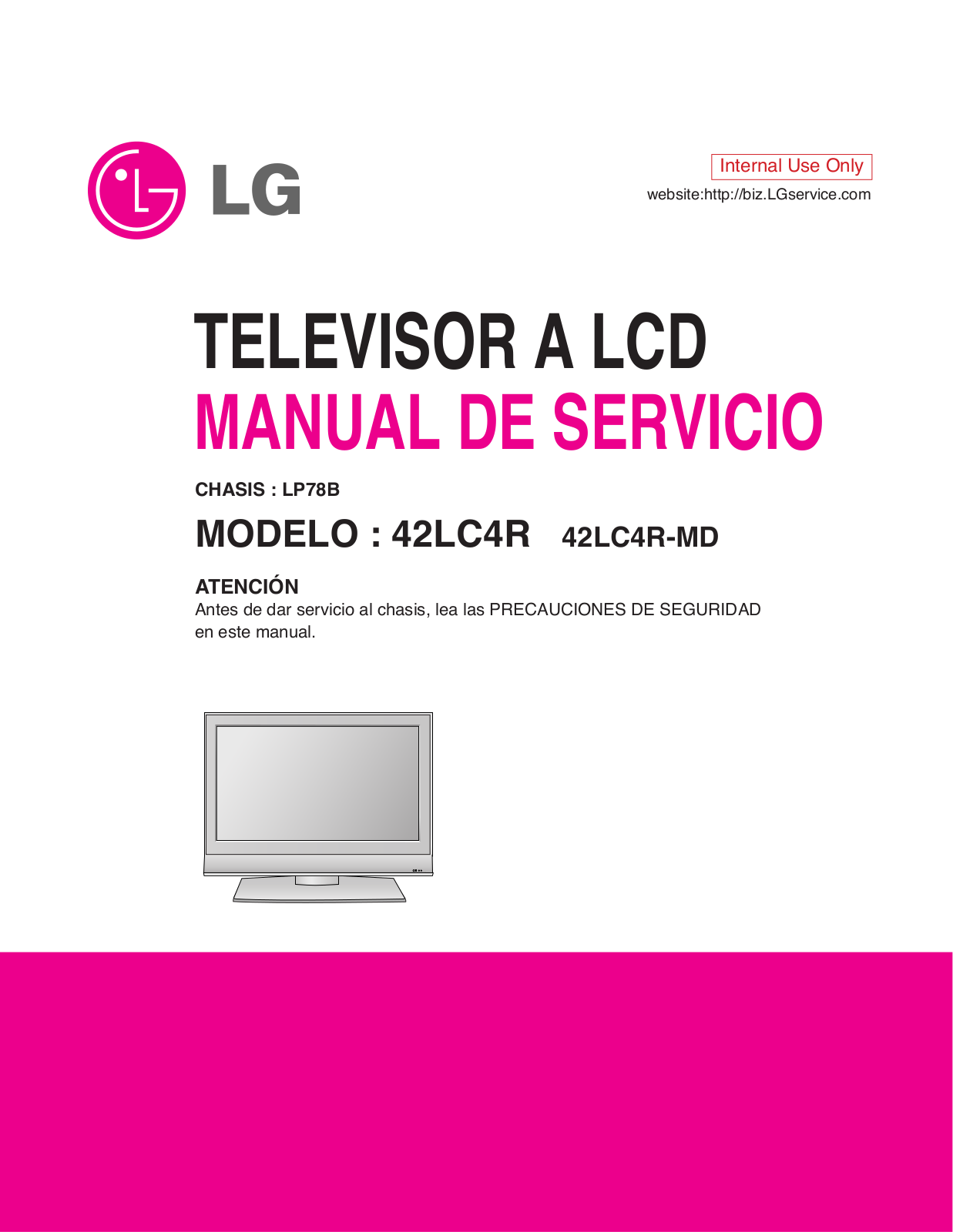 LG 42LC4R, 42LC4R-MD Service Manual