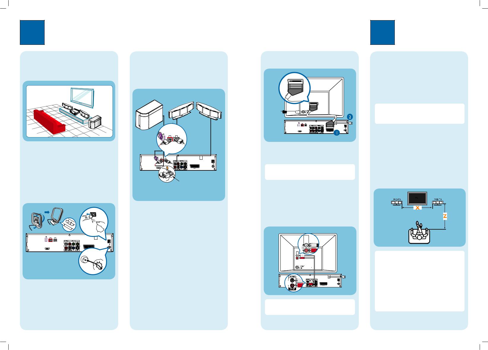 Philips HTS6510 Getting Started Guide