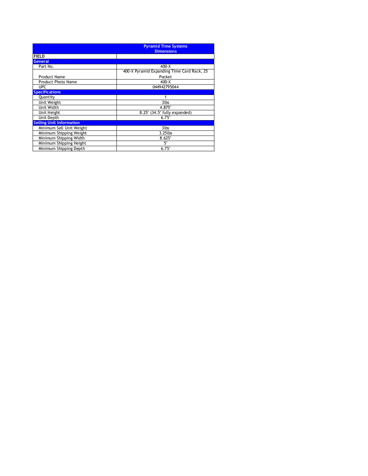 Pyramid ODXA1045 Specifications - ManualMachine.com