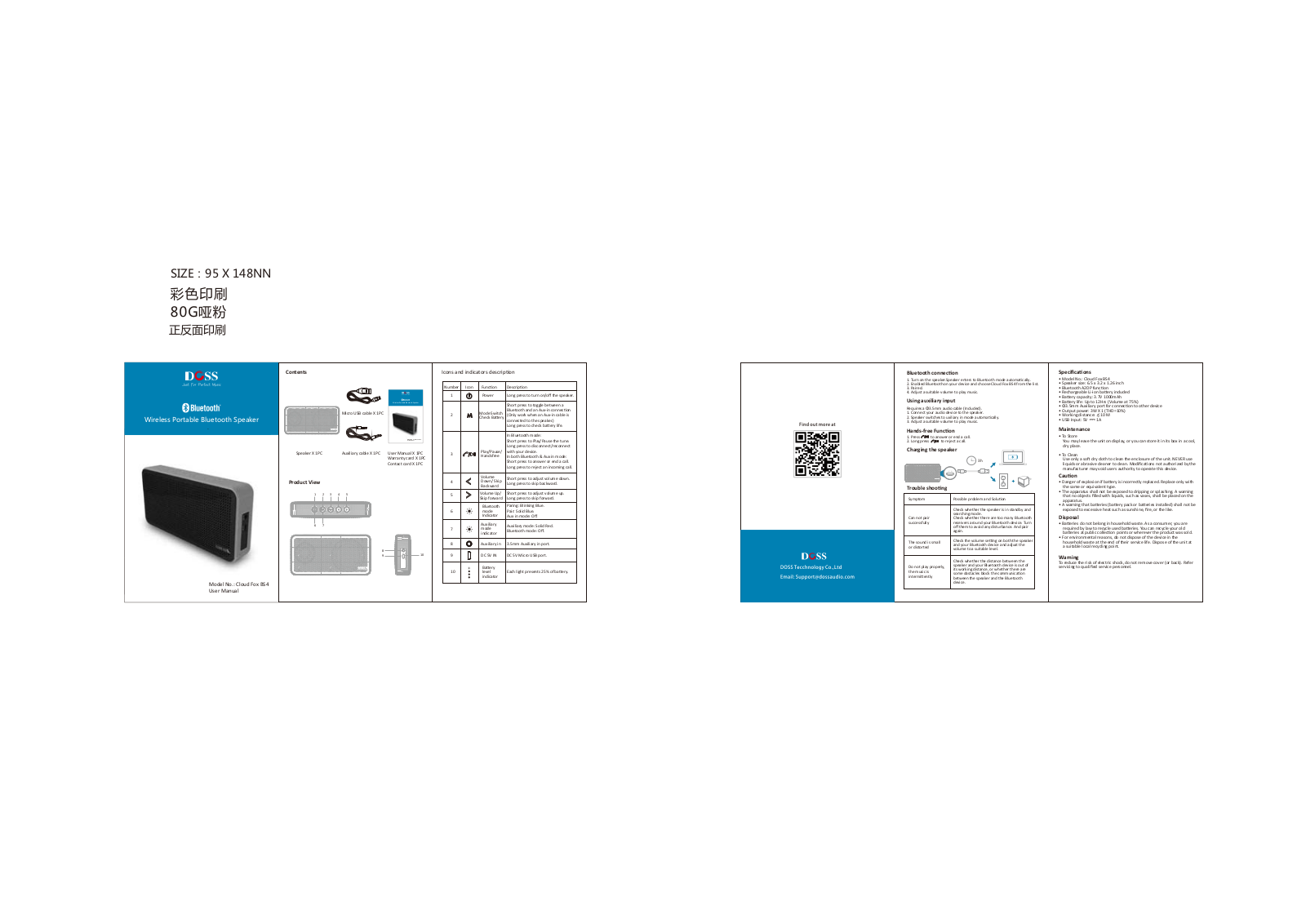 Wonders Technology CLOUDFOXB4 User Manual