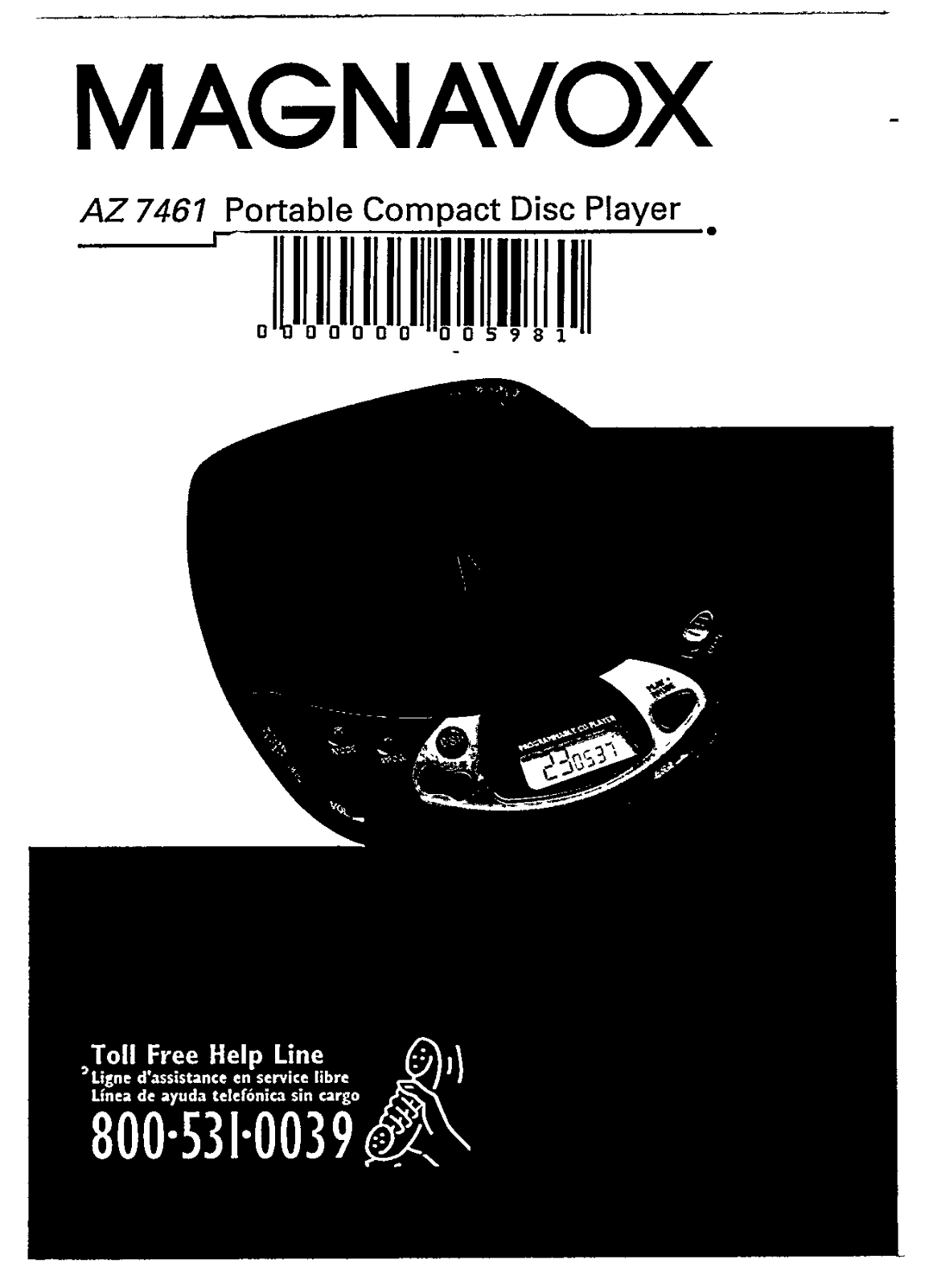 Magnavox AZ7461 User Manual