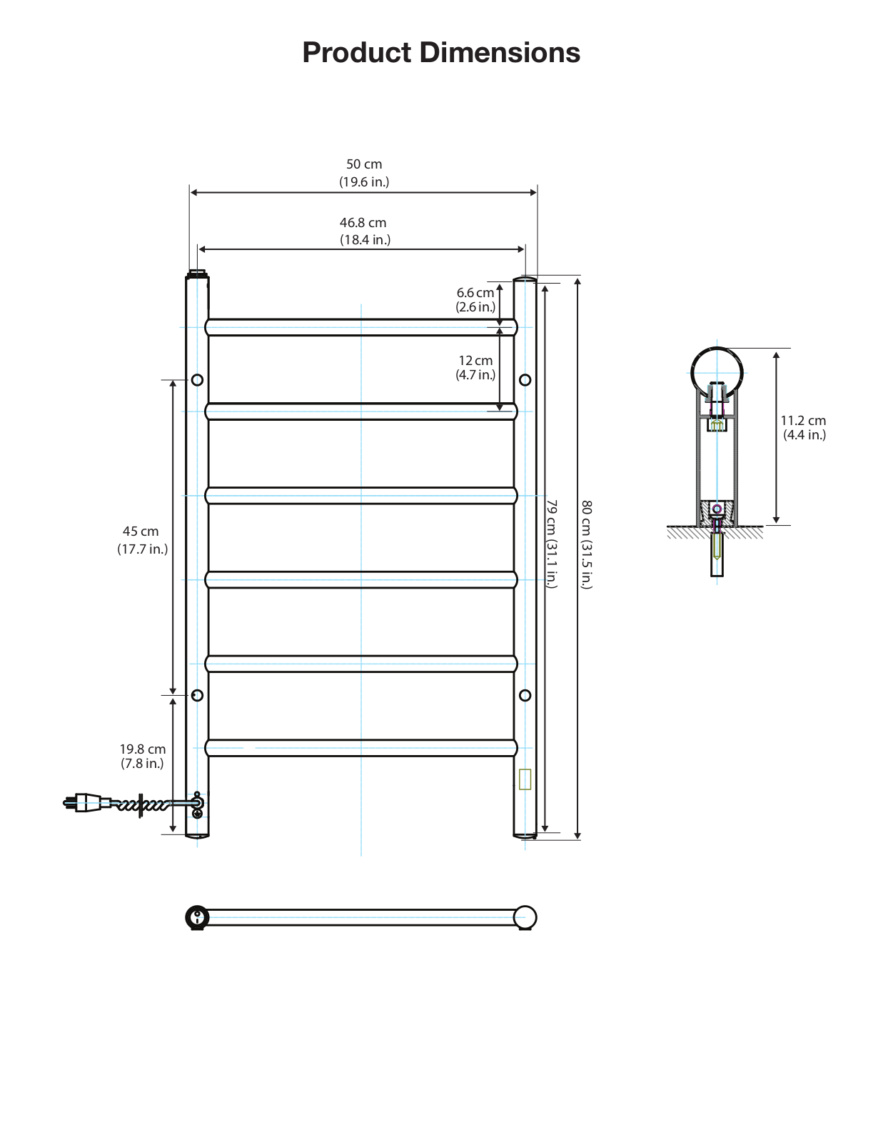 Ancona ACDA1544 Dimensions - ManualMachine.com